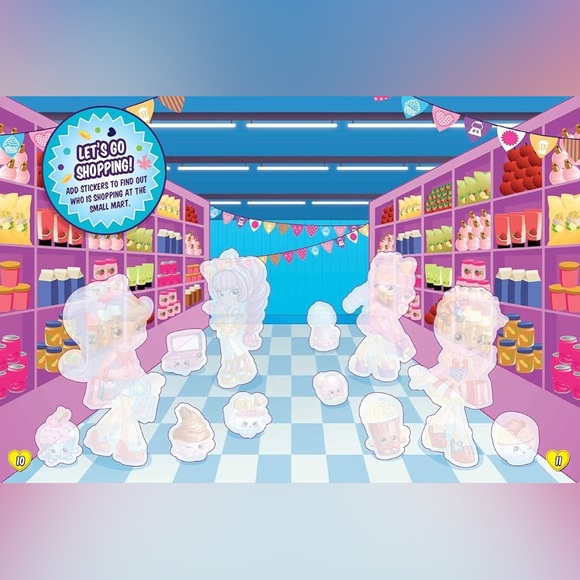 - 💜 SHOPKINS SHOPPIES STICKER SCENE ACTIVITY BOOK 💜 - Picture 4 of 14